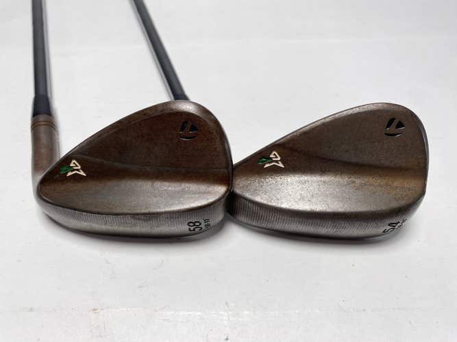TaylorMade Milled Grind 4 Raw Wedge Set 54* 11 | 58* 11 KBS Tour 120g Stiff RH