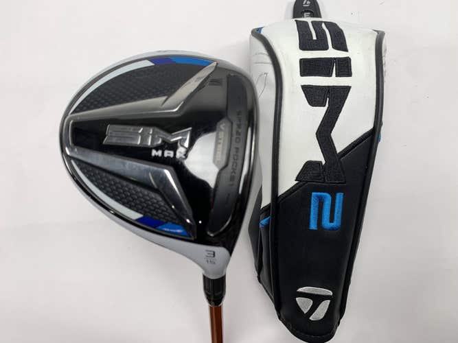 TaylorMade SIM MAX 3 Fairway Wood 15 Tour AD Di-6SR Stiff Regular RH HC