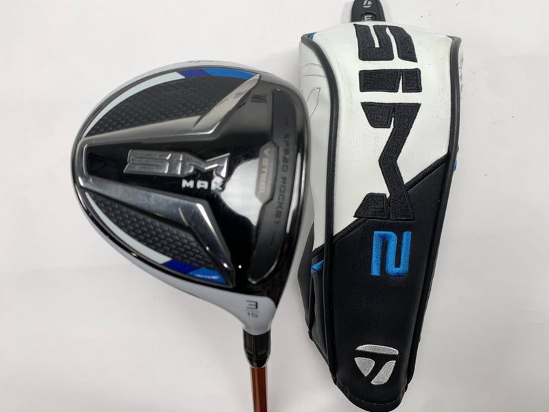 TaylorMade SIM MAX 3 Fairway Wood 15 Tour AD Di-6SR Stiff Regular RH HC