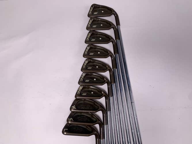 Ping ISI Beryllium Copper Iron Set 3-PW+SW+LW White Dot 3* Up Cushin Mens RH