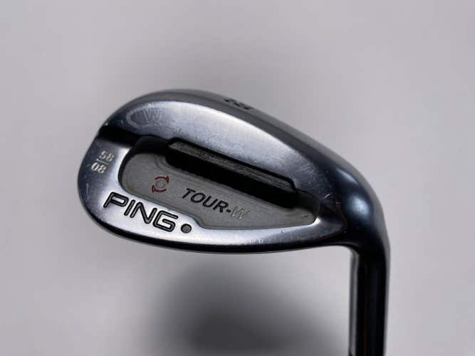 Ping Tour-W Brushed Silver Lob Wedge LW 58* 8 Black Dot DG S300 Wedge Mens RH