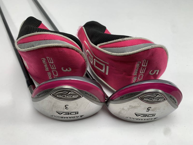 Adams Idea A3 OS 3 & 5 Fairway Wood Set 15* 18* Grafalloy Idea Ladies RH HC