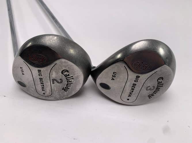 Callaway S2H2 Big Bertha 2 & 3 Fairway Wood Set 13* 15* Memphis "10" Mens RH