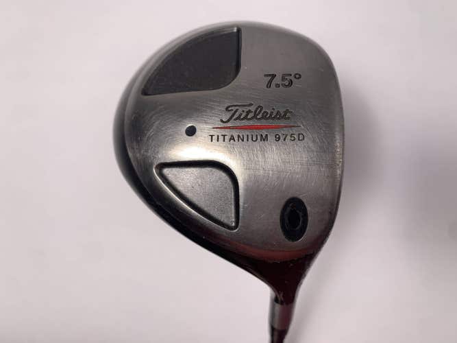 Titleist 975 D Driver 7.5* Grafalloy ProLite 35s Stiff Graphite Mens RH