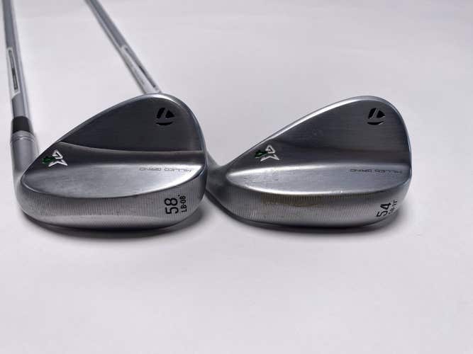 TaylorMade Milled Grind 4 Chrome Wedge Set 54* 11 | 58* 8 DG Tour Issue 115g RH