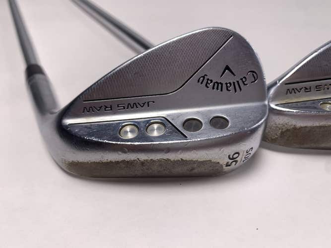 Callaway Jaws Raw Chrome Wedge Set 56* 10 | 60* 8 DG 115g Wedge Steel Mens RH