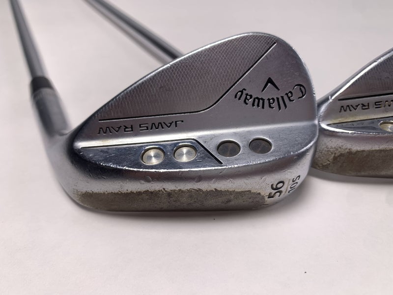 Callaway Jaws Raw Chrome Wedge Set 56* 10 | 60* 8 DG 115g Wedge Steel Mens RH