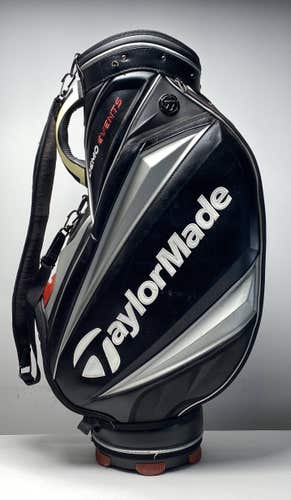 Taylormade Demo Events Staff Bag Black 6-Way Divide Single Strap Golf Bag