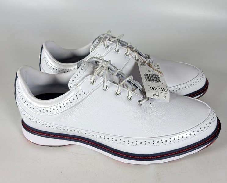adidas MC80 Spikeless Golf Shoes White/Navy/Scarlet JH6144 Men's Size: 10.5  | SidelineSwap | Buy and Sell on SidelineSwap