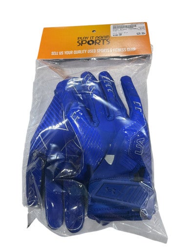 Used Under Armour UA FB Gloves Royal Blue SM 11834-S000043261