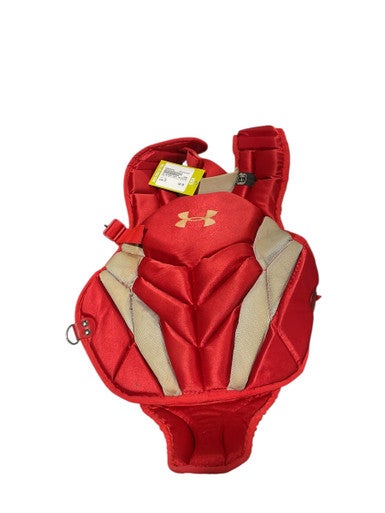 Used Under Armour UA CATCHER CHEST PROTECTOR Catchers Chest Protector Red Junior 11834-S000043240
