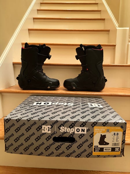 Men's Size M 8.0 (W 9.0) Burton Control STEP ON Snowboard Boots Adjustable Flex  (Used)