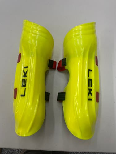 Ski Racing SL Shin Guards – Leki – Yellow 16"