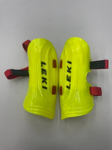Ski Racing SL Shin Guards – Leki – Yellow 12.5"