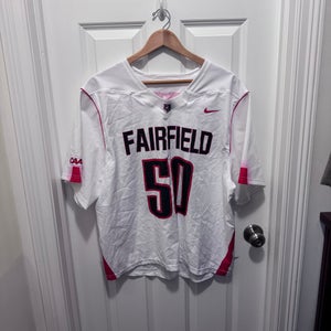 Fairfield University #3 #34 #50 White XL Men's Nike Jersey