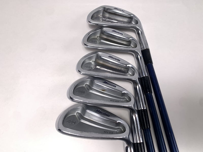 Mizuno MX 23 Iron Set 5-PW Exsar Blue Regular Graphite Mens RH- no 8i