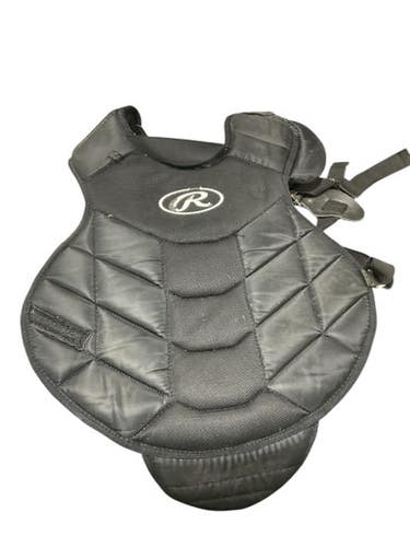 Used Rawlings BLACK CHEST PROTECTOR Catchers Chest Protector Black Youth 11834-S000043187
