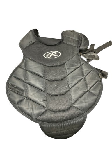 Used Rawlings BLACK CHEST PROTECTOR Catchers Chest Protector Black Youth 11834-S000043187