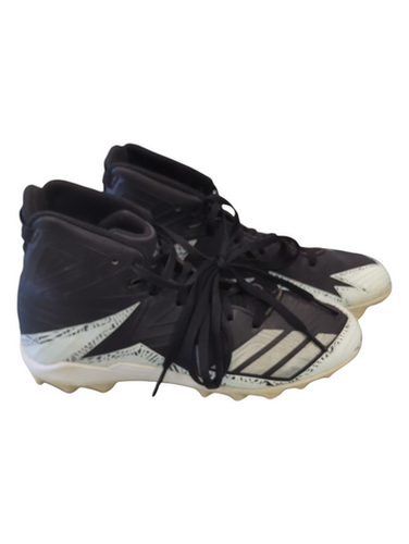 Used Adidas FREAK MID BB/SB Cleats Black And White Junior 04 11862-S000091783