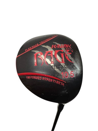 Used RAGE BLACK Mens Driver RH Black 10.5 Degree 11835-S000201224