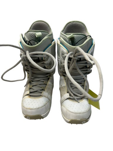 Used Burton SAPPHIRE Womens Snowboard Boots White Senior 6 11835-S000201315