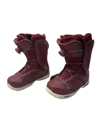 Used K2 SAPERA Womens Snowboard Boots Maroon Senior 8 11835-S000201366