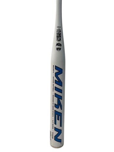 Used Miken KP23 1PC BB/SB Slowpitch Bat White/Black/Royal 34" 11835-S000200082