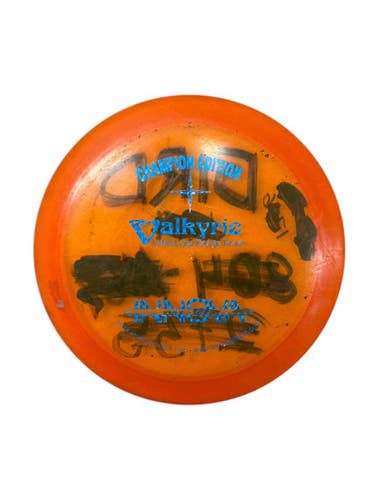 Used Innova CHAMPION EDITION VALKYRIE Disc Golf Driver Orange 11835-S000199284