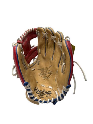 Used Rawlings SPL110CS BB/SB Glove RH Throw White/Red/Navy 11" 11835-S000200278