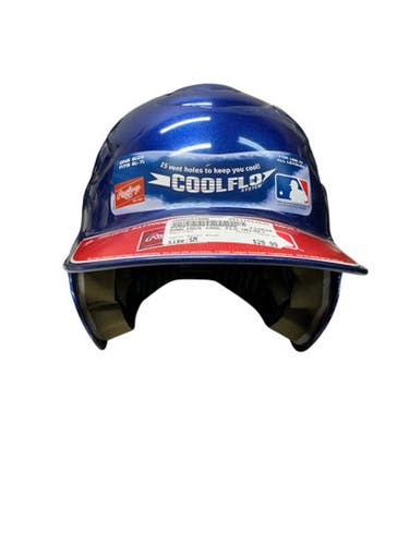 Used Rawlings CFBHM-R Batting Helmet No Mask Royal Blue SM 11835-S000201086