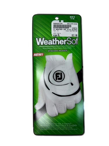 Used Foot Joy WEATHER SOF Mens Golf Glove White XL 11835-S000201144