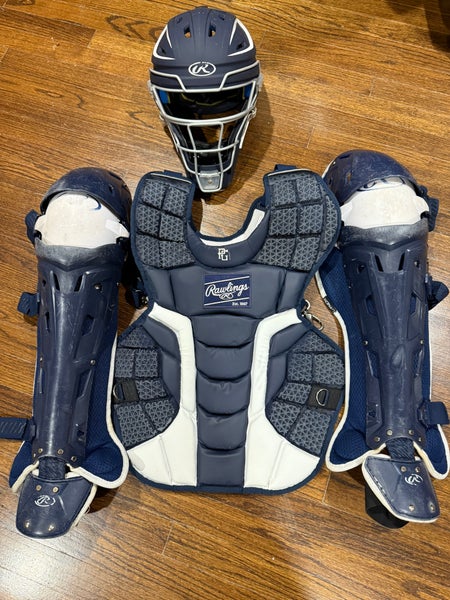 Rawlings Mach Catcher's Set (Used) - Navy Blue