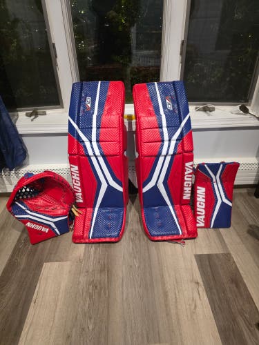 34"+2" Vaughn V10 Pro Carbon Regular Goalie Full Set Pro Stock (Used)