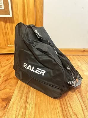 EALER Ice Hockey Skate Carry Bag, Adjustable Shoulder Strap-Black (New)