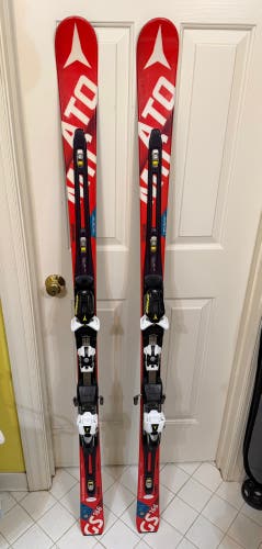 Atomic Race GS 166 cm Racing Skis With Bindings Max Din 12 (Used)