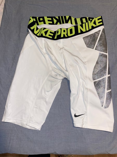 Nike Pro MLB-Style Baseball Sliding Compression Pants – XXL – 3/4 Length w/ Thigh/Hamstring Sliding