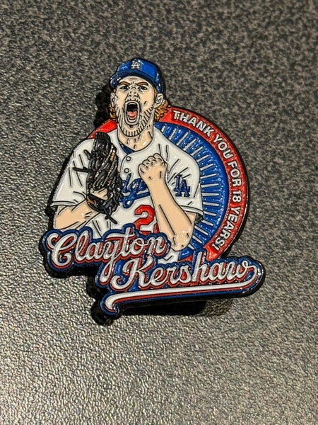 Clayton Kershaw Los Angeles Dodgers collectible baseball Trading Pin. Limited