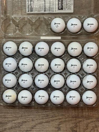 27 Srixon Z-Star / Z-Star XV Golf Balls - 5A Mint Condition Only