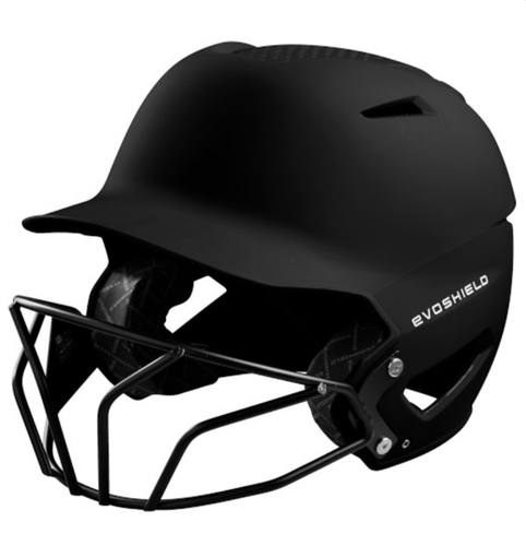 Large/X-Large EvoShield XVT Batting Helmet w/facemask (New) Black Matte