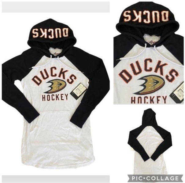 NWT Anaheim Ducks Graphic Hoodie Tunic Long Sleeve Top Shirt Women’s XS