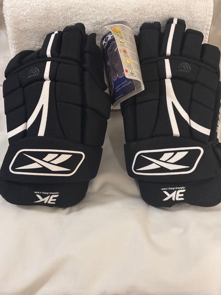 New w/Tags Vintage Reebok 3K Senior Men's Hockey Gloves 14” HG3K - New Old Stock