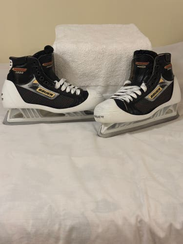 Vintage Bauer Supreme 3000 Senior Ice Hockey Goalie Skates 10.5D