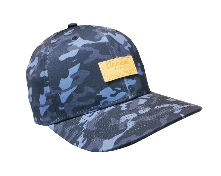 NEW Cleveland Golf Camo Patch Navy/Blue Adjustable Snapback Golf /Hat/Cap