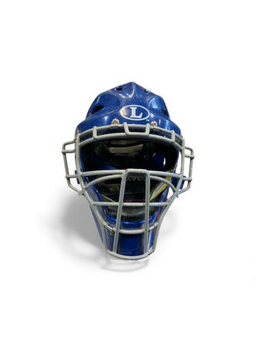 Used Louisville Slugger Catchers Helmet w/Mask Royal Blue One Size 11873-S000227540