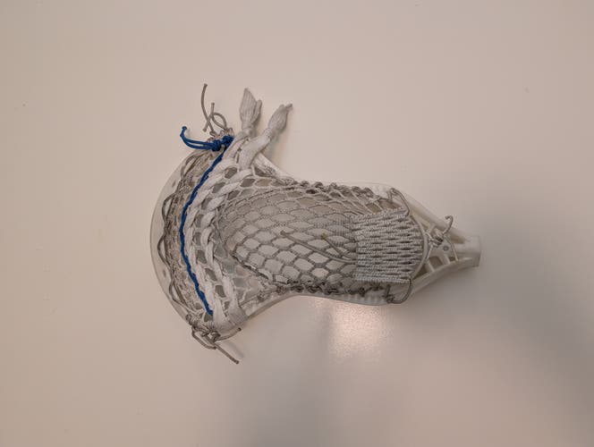 Used String King MARK 2V Mens Lacrosse Head White  Professionally Strung 11849-S000026628