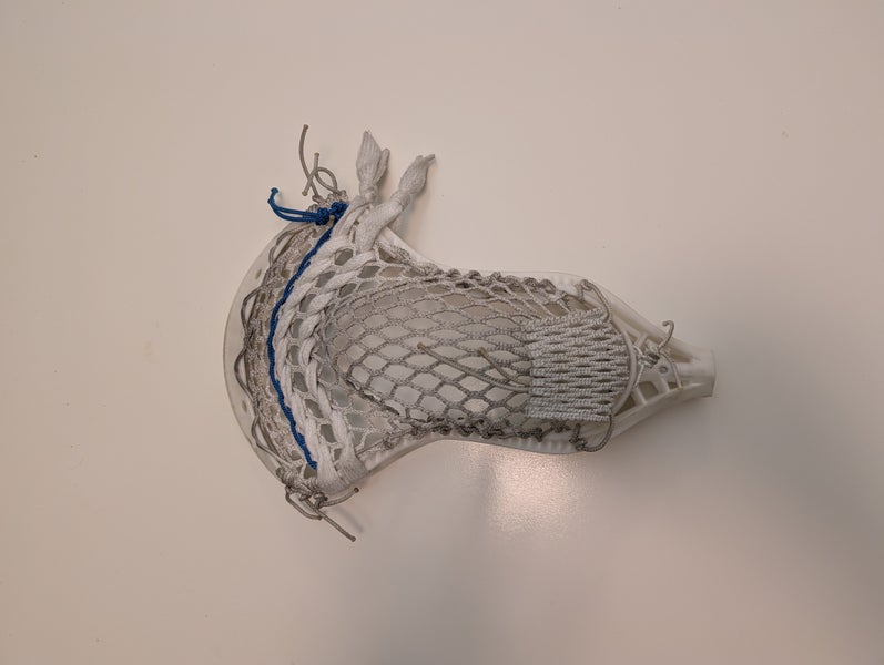 Used String King MARK 2V Mens Lacrosse Head White  Professionally Strung 11849-S000026628