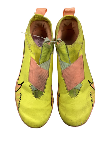 Used Nike AIR ZOOM Soccer Indoor Shoes Yellow Senior 5.5 11613-S000172640