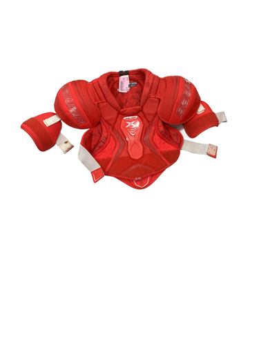 Used Bauer VAPOR Junior Shoulder Pads Red MD 11613-S000172638