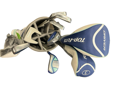 Used Top Flite TI MATRIX Womens Package Set RH Navy Blue 10 Piece 11682-S000124080