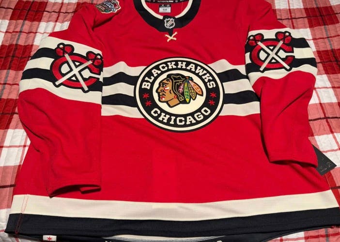 Chicago Blackhawks Winter Classic Fanatics Authentic Pro Jersey size 58
